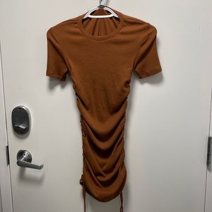 ZARA CINCHED TIE UP DRESS